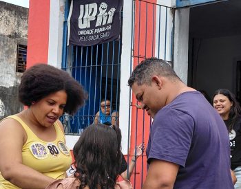 Samara Martis (UP) cumpriu agenda em João Pessoa — Foto: Antônio Vieira/TV Cabo Branco