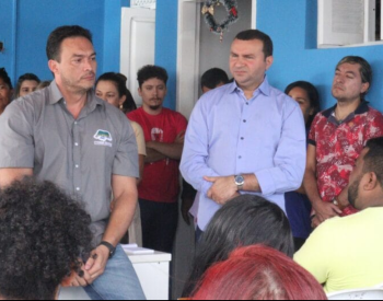 Senador Styvenson Valentim e Emídio Jr., prefeito de Macaíba - Foto: — ©Reprodução.