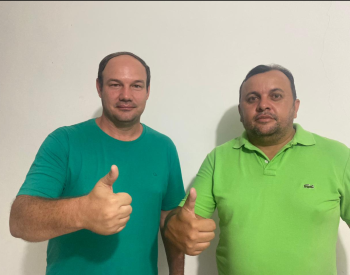 Iron Júnior - (MDB) e Alexandro Passarinho - (MDB). Foto — © Divulgação.