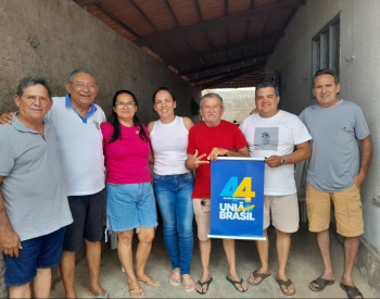 Comissão provisória do partido UNIÃO BRASIL, ao lado da candidata a prefeita de Jardim do Seridó Dra. Silvana de Lalá.