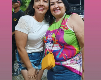 Prefeita de Jardim do Seridó Silvana Costa e a presidente do Abrigo Pequena Vilar, Maria Cirne. Foto _ © Reprodução Redes Sociais.