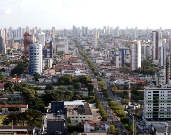 Natal vista aérea cidade prédios ruas casas RN Rio Grande do Norte vista de cima imagem aérea — Foto: Secom/Natal