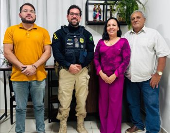 Presidente da Câmara vereador Ozires Neto – (PP), prefeita municipal Dra. Silvana Costa e o vice-prefeito Joaquim Alberto. Foto — ©Redes Sociais.