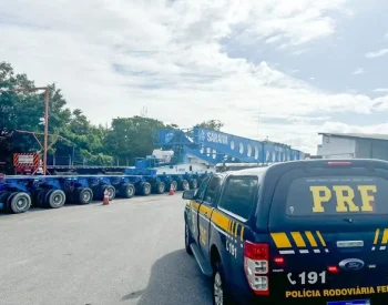 PRF fará escolta de transformador de energia eólica que irá para a região de Campina Grande — Foto: Divulgação PRF.