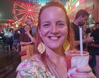Alicia Stamford, turista australiana que celebrou 40 anos de idade no São João de Campina Grande — Foto: Arquivo Pessoal