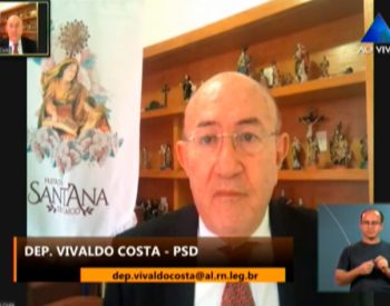 Vivaldo afirmou que no RN existe um trabalho em prol da vida, no qual se somam o governo e prefeitos — Foto: João Gilberto