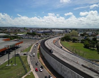 Viaduto de Água Fria, em João Pessoa — Foto: Secom-PB/Divulgação