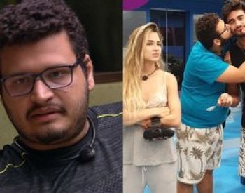 Victor Hugo disse que viveu trisal com Gui Napolitano e Gabi Martins no BBB 20 - Foto: Reprodução/TV Globo