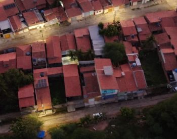 Vista aérea de área residencial de Mossoró durante a Operação Leviatã II