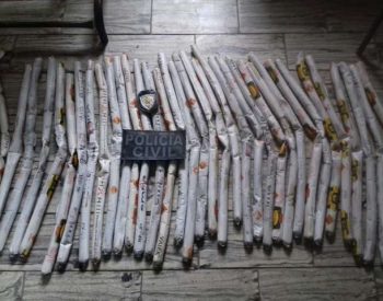 Bananas de dinamite foram encontradas em casa na cidade de Currais Novos, na região Seridó do RN (Foto: Divulgação/ Polícia Civil )