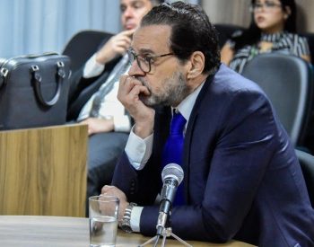 Henrique Alves depôs à Justiça Federal sobre acusações da Operação Manus (Foto: Pedro Vitorino)