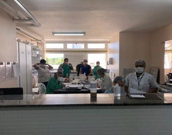 Profissionais no Hospital Walfredo Gurgel, maior unidade hospitalar do Rio Grande do Norte — Foto: Cedida