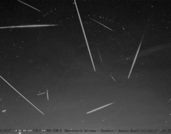 Chuva de meteoros Perseidas em Nhandeara (SP) — Foto: Renato Poltronieri/Arquivo pessoal