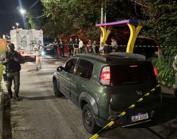 Crime aconteceu em maio de 2025 na avenida Olavo Montenegro, em Parnamirim. — Foto: Kleber Teixeira/Inter TV Cabugi