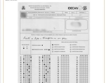 De posse do número do CPF, qualquer pessoa pode ter acesso ao caderno de resposta de qualquer candidato, com a assinatura e a impressão digital disponíveis — Foto: Reprodução feita pela equipe do g1