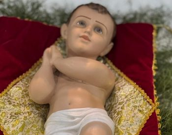 Imagem de Menino Jesus foi furtada em Queimadas. — Foto: Divulgação/Pascom