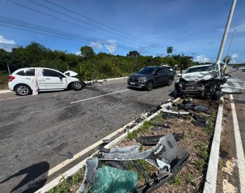 Duas mulheres morrem em acidente na Rota do Sol — Foto: Sérgio Henrique Santos/Inter TV