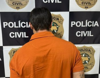 Suspeito foi preso nesta terça-feira (3) — Foto: Polícia Civil do RN/Reprodução