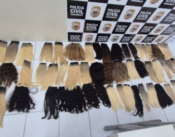 Extensões capilares estão avaliadas em R$ 250 mil, segundo polícia — Foto: Divulgação