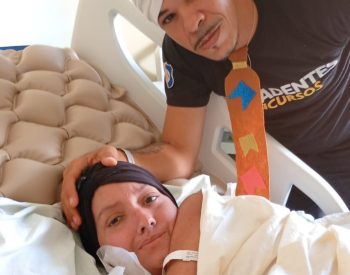 Paciente com câncer realiza sonho de casar dois dias antes de morrer, em João Pessoa — Foto: Divulgação/Hospital Napoleão Laureano