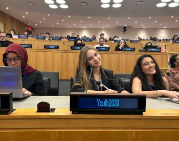 Estudantes do RN representam o estado em debates da ONU — Foto: Cedida