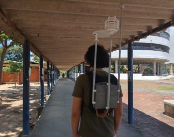 Equipamento de monitoramento climático desenvolvido por estudantes da UFPB — Foto: Reprodução CEAR.